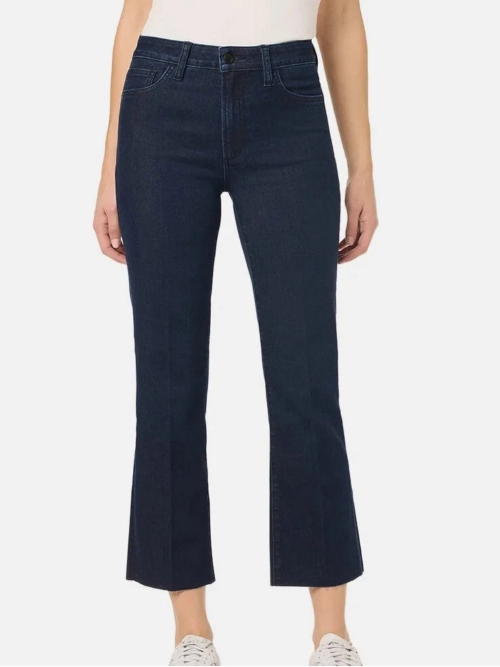 Joe's Jeans High Rise Crop Bootcut Sz 32 Dark Wash Denim Evolution Casual